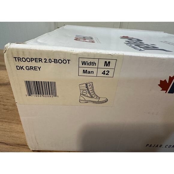 Pajar Canada Trooper 2.0 Men's Snow Boots Dark Grey Nubuck Sz 8.5/9 US 42 EU NIB - Picture 16 of 16